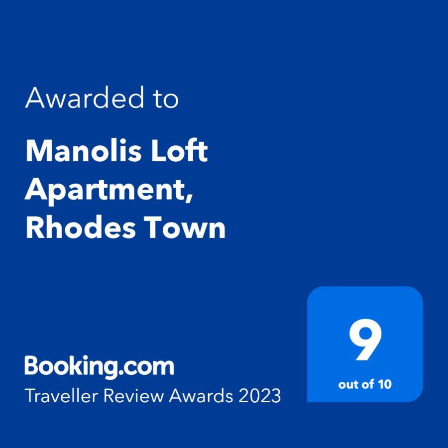 Manolis Loft Apartment, Rhodes Town Rhodes City Εξωτερικό φωτογραφία